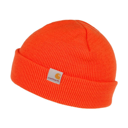 Carhartt WIP Hats Stratus Short Watch Beanie Hat - Orange