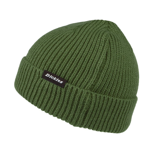 Dickies Hats Woodworth Fisherman Beanie Hat - Dark Olive