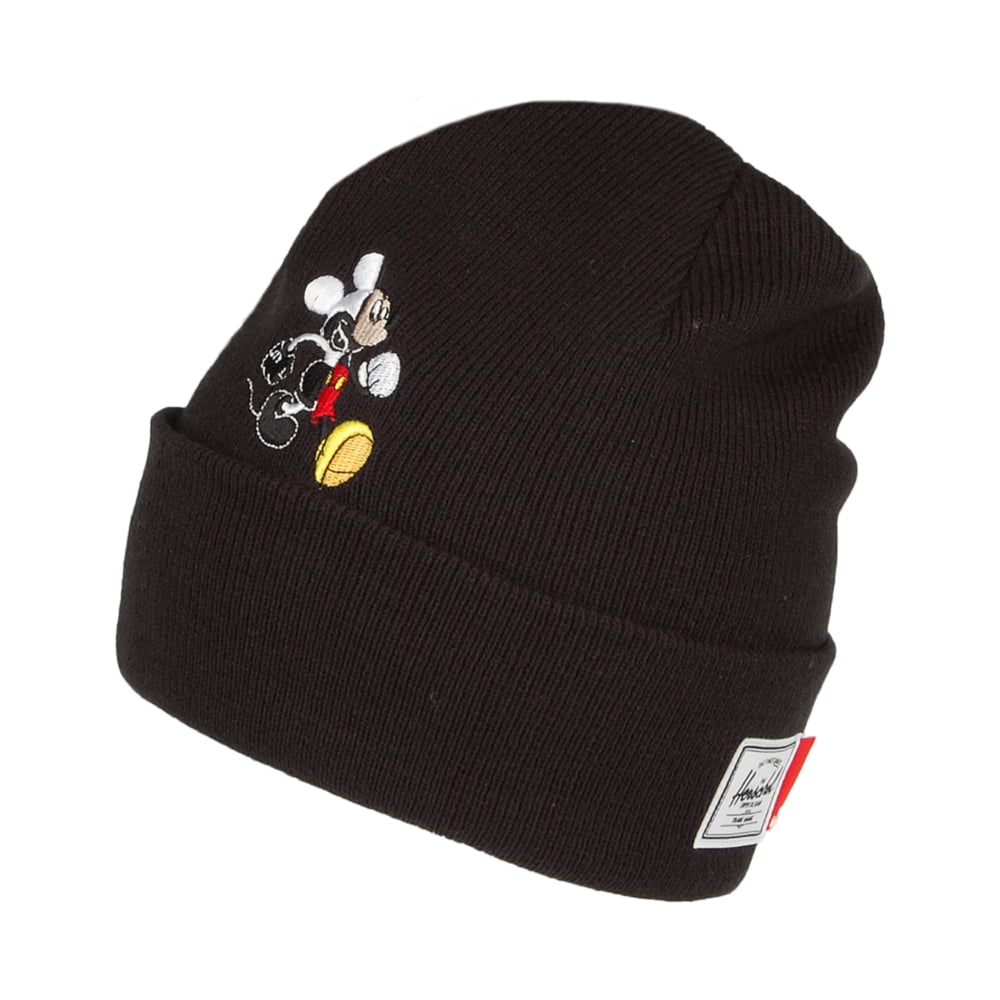 Herschel Supply Co. Elmer Mickey Mouse Beanie Hat - Black