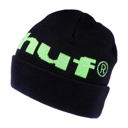 HUF 98 Logo Beanie Hat - Black