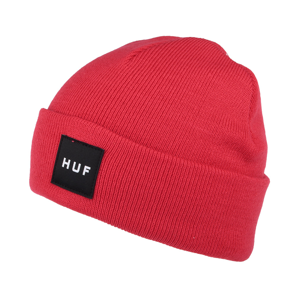 HUF Box Logo Beanie Hat - Red