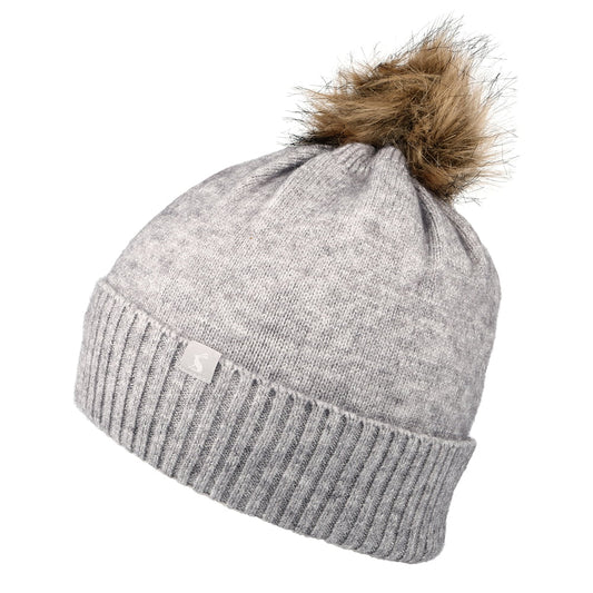 Joules Hats Stafford Bee Bobble Hat - Grey