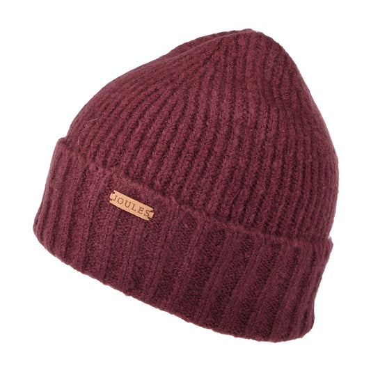 Joules Hats Bamburgh Beanie Hat - Wine