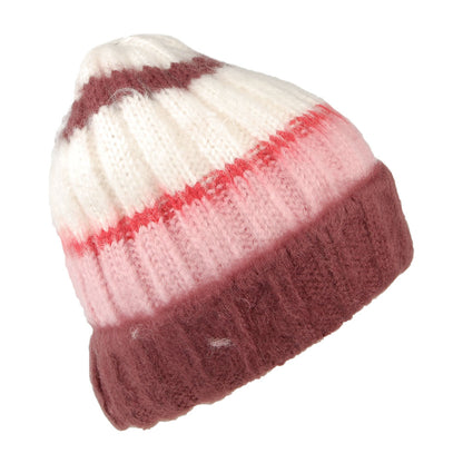 Levi's Hats Striped Knit Beanie Hat - Pink-White