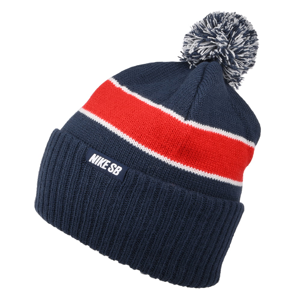 Nike SB Hats Utility Stripe Bobble Hat - Blue-Red
