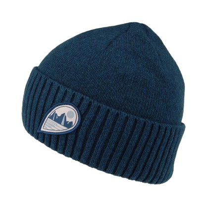 Patagonia Hats Tube View Brodeo Recycled Wool Beanie Hat - Blue
