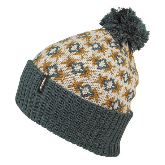 Patagonia Hats Standing Tall Powder Town Bobble Hat - Winter White-Sage