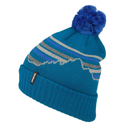 Patagonia Hats Fitz Roy Retro Powder Town Bobble Hat - Blue