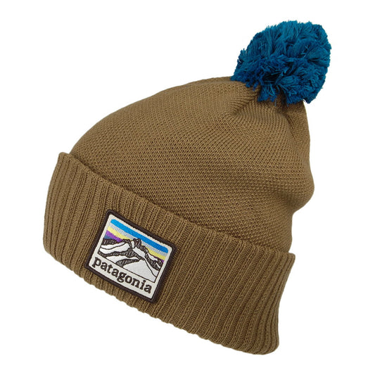 Patagonia Hats Line Logo Powder Town Bobble Hat - Brown