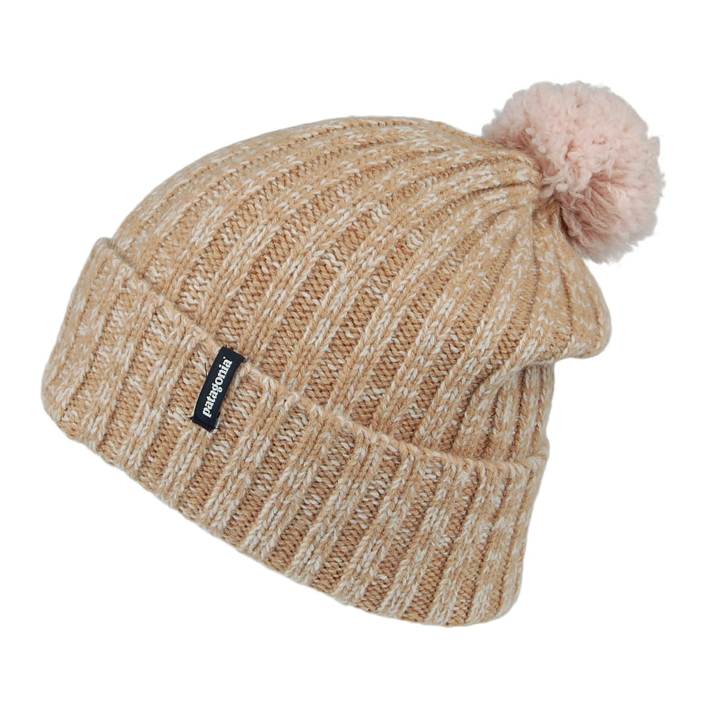 Patagonia Hats Recycled Wool Pom Bobble Hat - Light-Brown