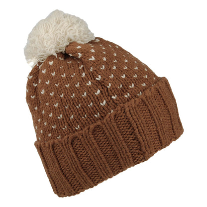 Patagonia Hats Snowbelle Recycled Wool Bobble Hat - Brown