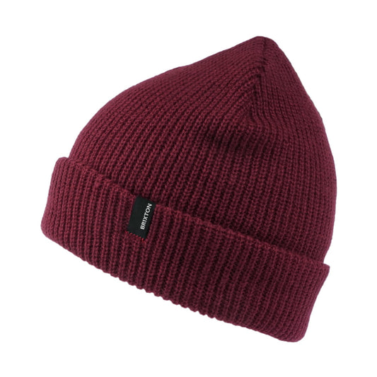 Brixton Hats Heist Cuffed Beanie Hat - Wine
