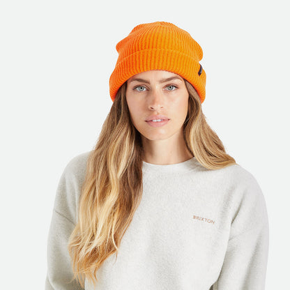 Brixton Hats Heist Cuffed Beanie Hat - Orange