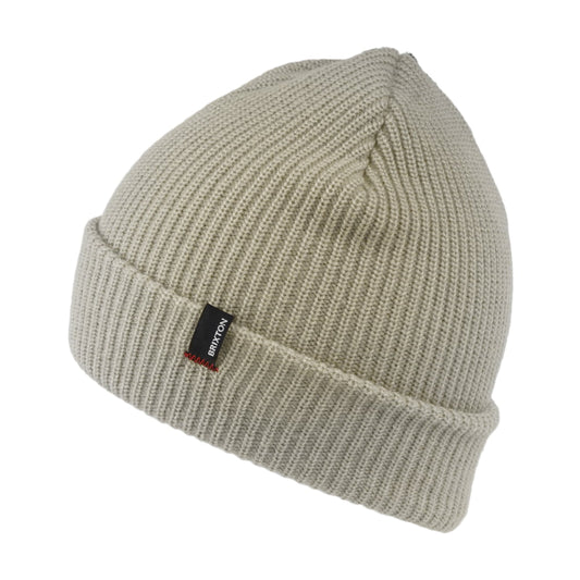 Brixton Hats Heist Cuffed Beanie Hat - Cream
