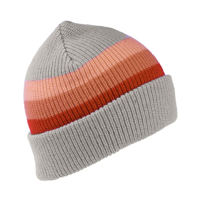 Brixton Hats Heist Stripe Beanie Hat - Cream-Multi