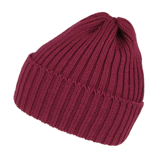 Highland 2000 Ribbed Beanie Hat - Burgundy