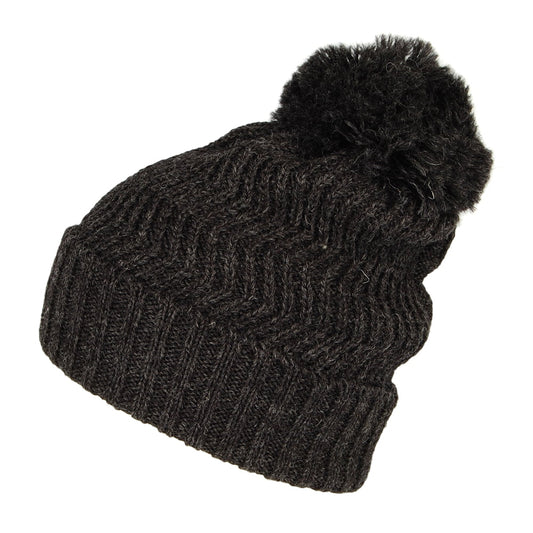Highland 2000 Zigzag Bobble Hat - Charcoal