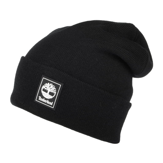 Timberland Hats Mushroom Oversized Cuffed Beanie Hat - Black