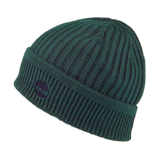 Timberland Hats Solid Rib Beanie Hat - Petrol