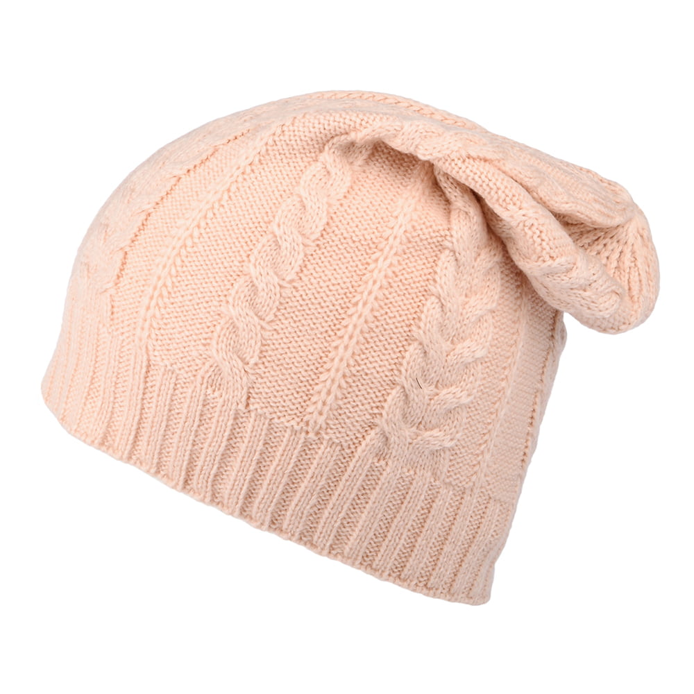Timberland Hats Slouchy Cable Knit Beanie Hat - Rose
