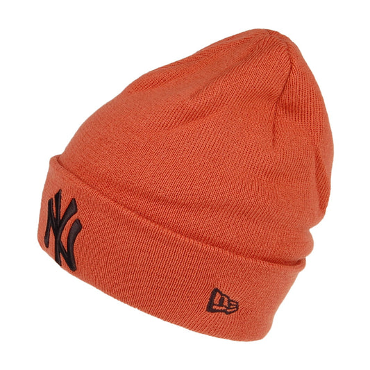 New Era New York Yankees Cuff Knit Beanie Hat - MLB League Essential - Rust