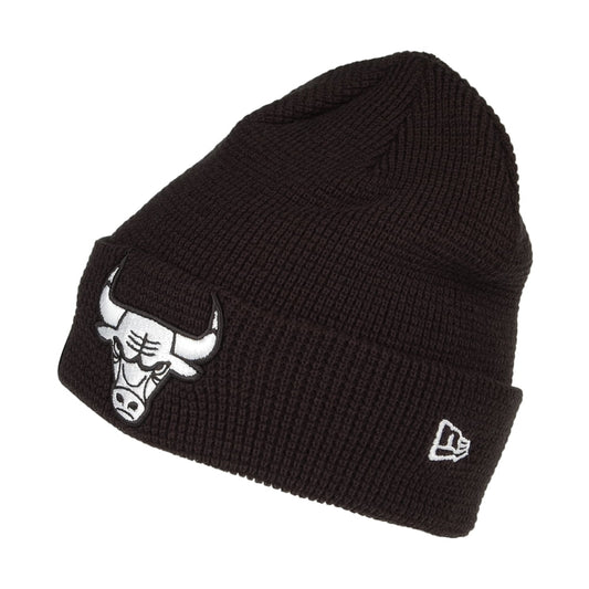 New Era Chicago Bulls Beanie Hat - NBA Team Cuff Knit - Black