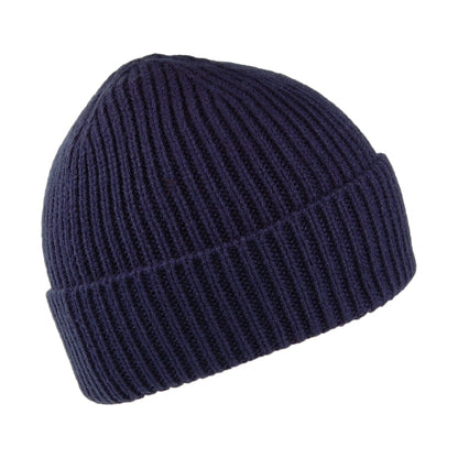 The North Face Hats Logo Box XX Cuffed Fisherman Beanie Hat - Navy Blue