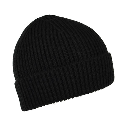 The North Face Hats TNF Logo Box Cuffed Fisherman Beanie Hat - Black