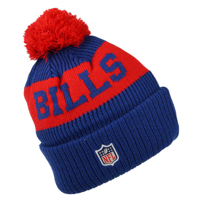 New Era Buffalo Bills Bobble Hat - NFL On Field Sport Knit - Blue-Red