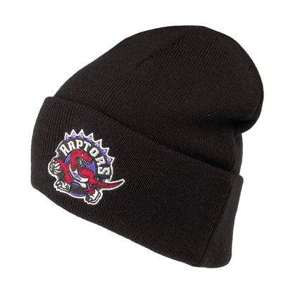 Mitchell & Ness Toronto Raptors Beanie Hat - NBA Team Logo Cuff Knit - Black