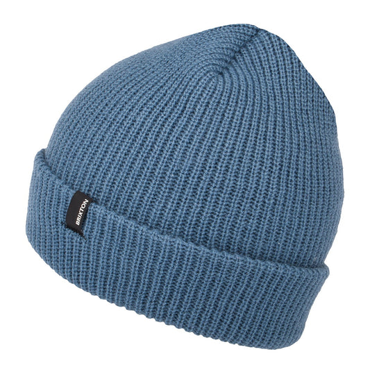 Brixton Hats Heist Cuffed Beanie Hat - Slate Blue