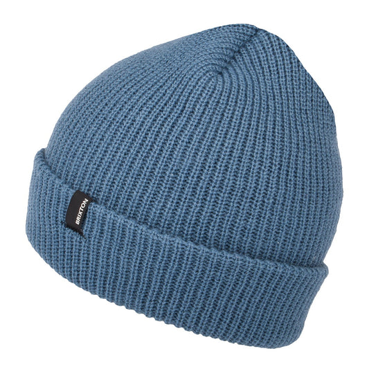 Brixton Hats Heist Cuffed Beanie Hat - Slate Blue