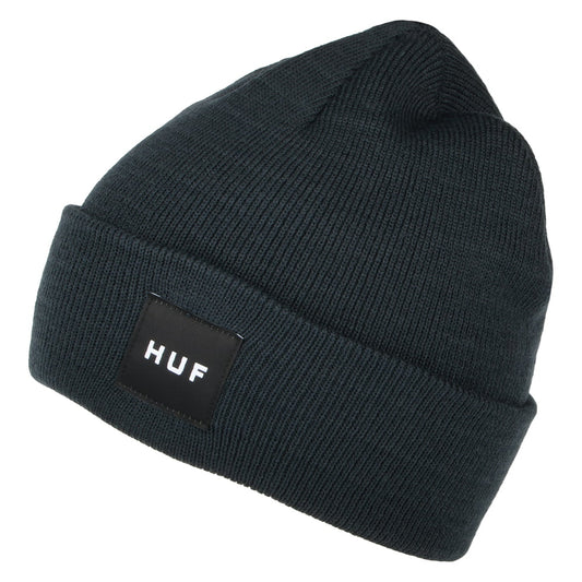 HUF Box Logo Beanie Hat - Navy Blue
