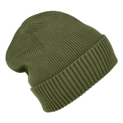 Tommy Hilfiger Hats Essential Flag Cotton Cashmere Beanie Hat - Army Green