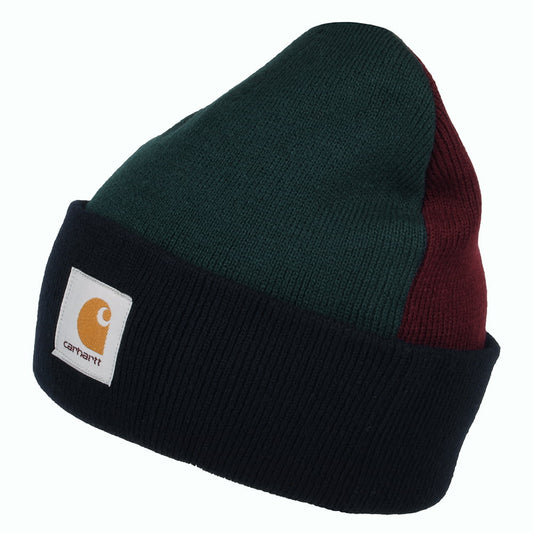 Carhartt WIP Hats Triple Beanie Hat - Navy-Green-Wine