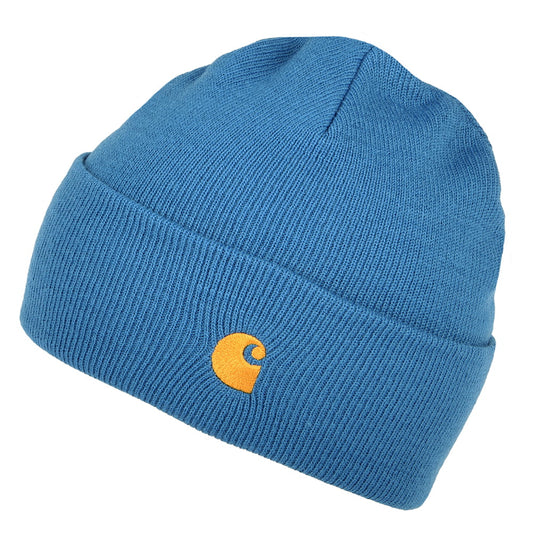 Carhartt WIP Hats Chase Cuffed Beanie Hat - Blue