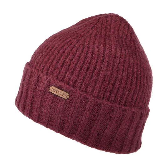 Joules Hats Bamburgh Beanie Hat - Deep Red