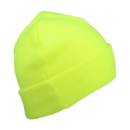New Era Short Cuff Knit Beanie Hat - NE Pop - Neon Yellow