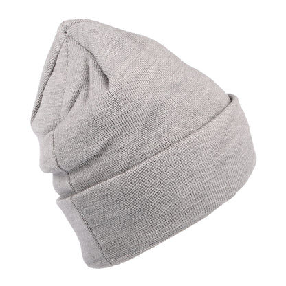 New Era Womens L.A. Dodgers Cuff Knit Beanie Hat - MLB Metallic Logo - Grey