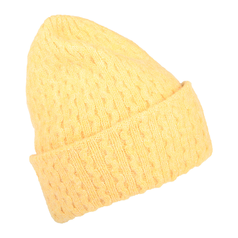 Barts Hats Anye Recycled Beanie Hat - Mustard