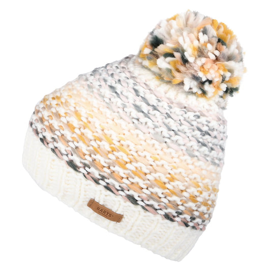 Barts Hats Myonet Space-Dyed Bobble Hat - Cream-Celadon Green