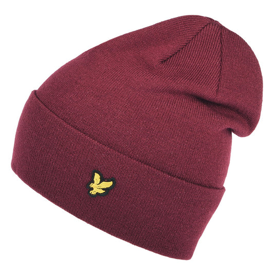 Lyle & Scott Hats Basic Beanie Hat - Burgundy