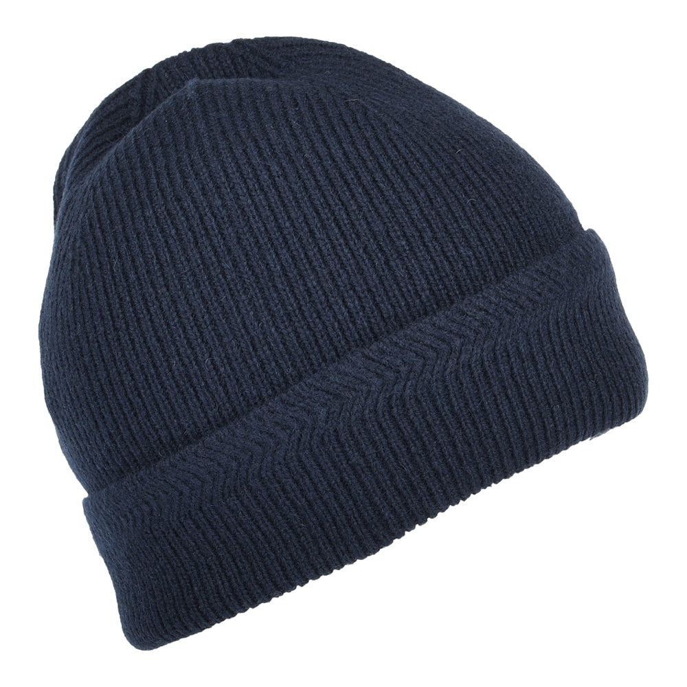 Lyle & Scott Hats Racked Rib Beanie Hat - Dark Navy