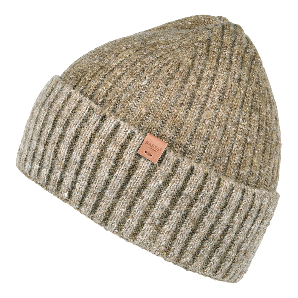 Barts Hats Wyo Ribbed Beanie Hat - Light Brown