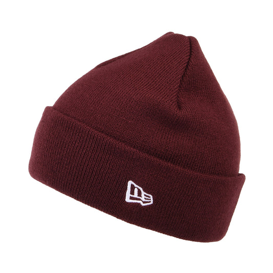 New Era NE Pop Short Cuff Beanie Hat - Maroon
