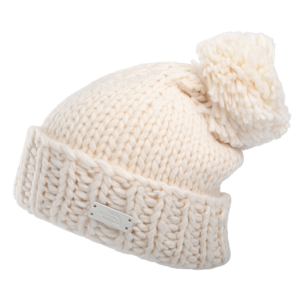 The North Face Hats Womens City Coziest Bobble Hat - White