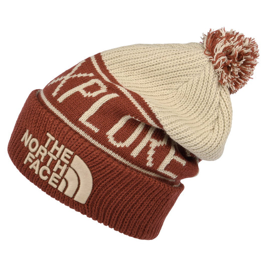 The North Face Hats Retro TNF Pom Bobble Hat - Red-Tan