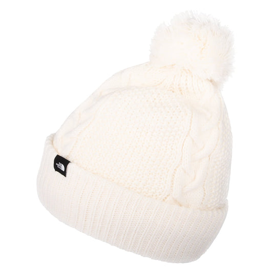The North Face Hats Minna Cable Knit Bobble Hat - White