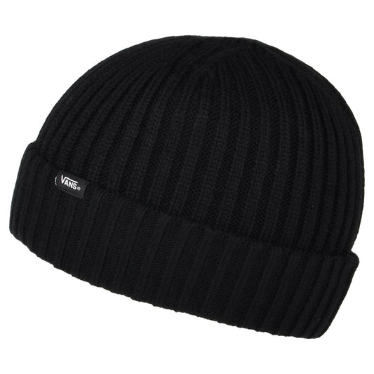 Vans Hats Shallow Cuff Beanie Hat - Black