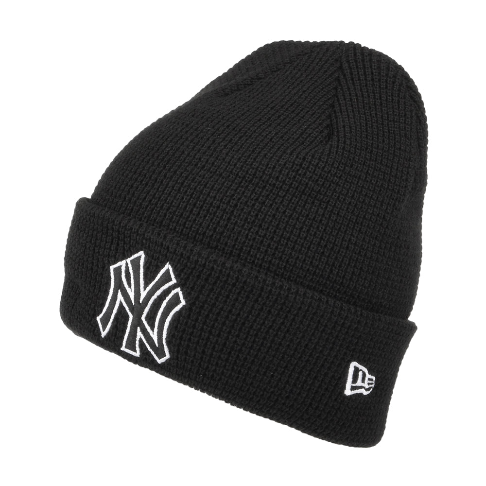New Era New York Yankees Cuff Beanie Hat - MLB Pop Outline - Black